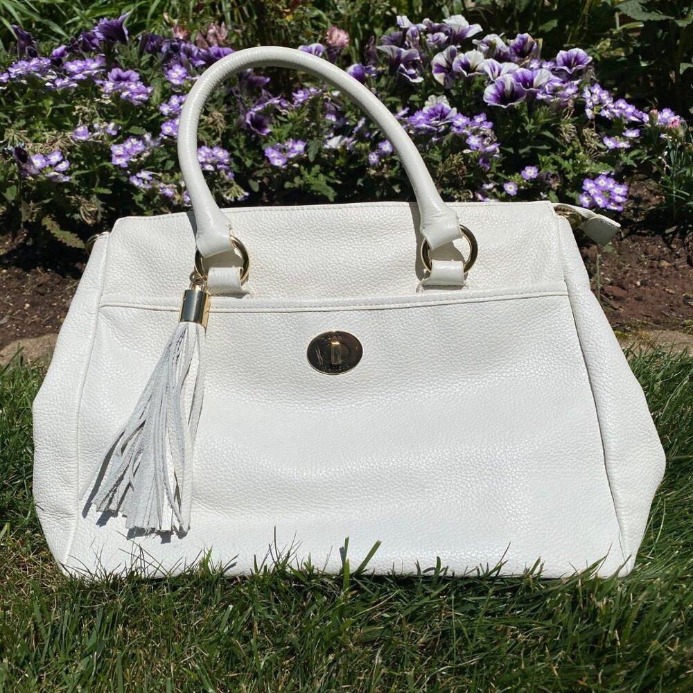 Tommy Hilfiger Off-White Pebble Texture Handbag